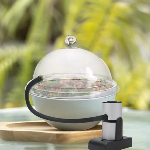 Miniatura 5 de Cloche - Tapa de cúpula para infusor de humo, fundas para tazas de armas, tapas de bebidas de cóctel, infusor de pistolas de ahumador, accesorio