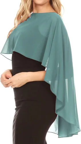Miniatura 3 de Sakkas Anya - Capa de gasa suave para mujer, para boda, dama de honor, novia, bolero