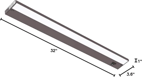 Miniatura 9 de Luz LED GetInLight, regulable, con certificación ETL, para debajo de los armarios, con 3 niveles de color: blanco cálido 2,700 K, blanco suave 3,000