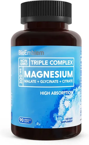 Miniatura 2 de BioEmblem Complejo triple de magnesio y multivitamínico para la salud cardiovascular y las necesidades nutricionales