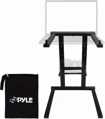 Soporte de mesa Pyle plpts47 para todo tipo de dispositivos. Estación de trabajo para DJ con estantes en dos niveles., talla única
