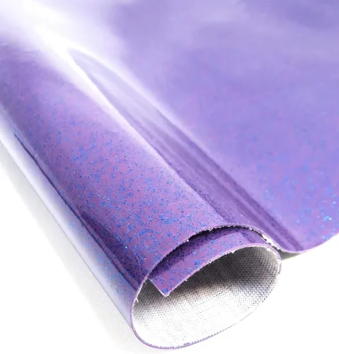 The Yard - Tela de vinilo para tapicería con purpurina ultra brillante, accesorios de tapicería (marrón)