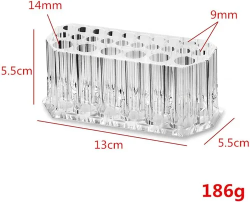Miniatura 4 de Organizador acrílico para brochas de maquillaje, delineador de ojos, delineador de labios, organizador de lápices transparente, estuche