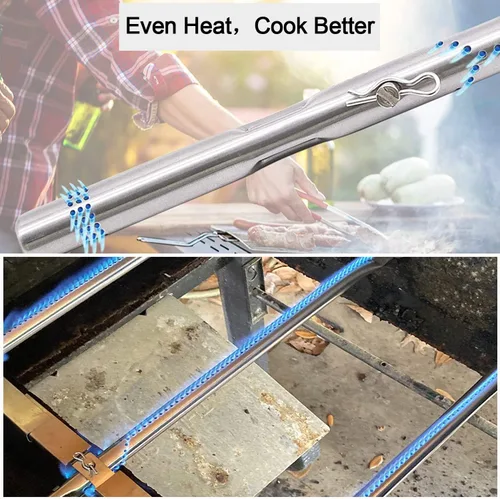 Miniatura 6 de Piezas de repuesto para parrilla Charbroil Advantage 3 Burner 463343015 463335115 463642116 Gas para parrilla, quemadores de tubería de acero