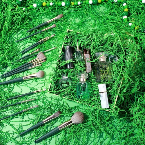 Miniatura 3 de Outus Relleno de papel arrugado verde de 1 libra para bolsa, caja de regalo, cesta, verde hierba, corte arrugado, relleno de papel triturado