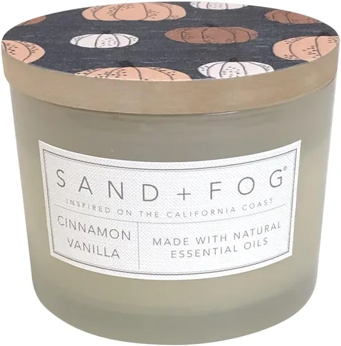 Miniatura 24 de Sand + Fog Vela aromática - Calabaza y Clavo – Fragancias y tamaños adicionales – Mecha 100% de algodón sin plomo - Velas de lujo en tarro