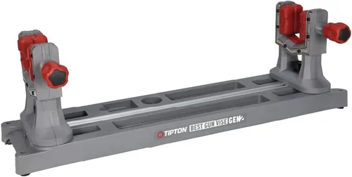 Tipton El mejor tornillo de banco de pistola Gen 2 con 4 posiciones de montaje, abrazaderas ajustables para pistola, almacenamiento de accesorios de