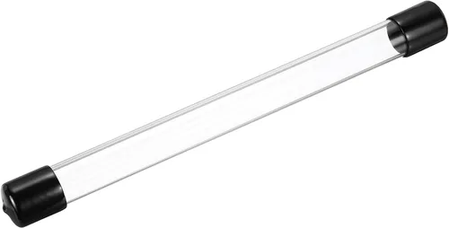 Miniatura 17 de MECCANIXITY Tubo de Almacenamiento Transparente 23x25mm Pequeño Tubo de Plástico Redondo con Tapas Botella Contenedor Rígido 300mm/12 Pulgadas