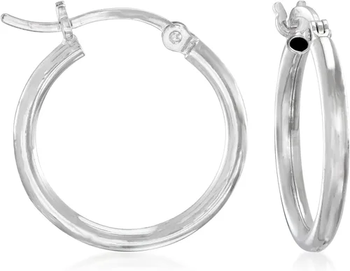 Miniatura 4 de Ross-Simons Aretes de aro extraíbles de topacio azul suizo de 2.00 quilates en plata de ley, Gema, topacio