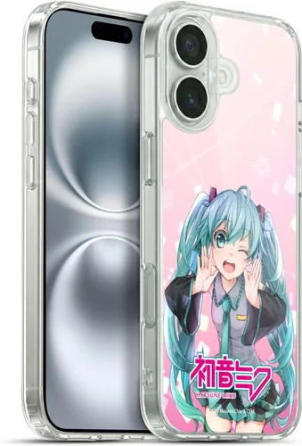 Miniatura 201 de Head Case Designs Licencia Oficial Hatsune Miku Gráficos Lindos Carcasa de Gel [Protección de Grado Militar] Compatible con Apple iPhone 7
