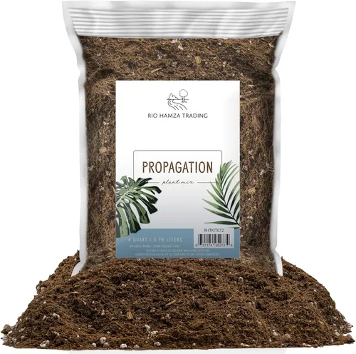 Mezcla de plantación para propagación de plantas (4 cuartos), mezcla sin suelo mezclada a mano para propagar plantas, plantas de interior y más