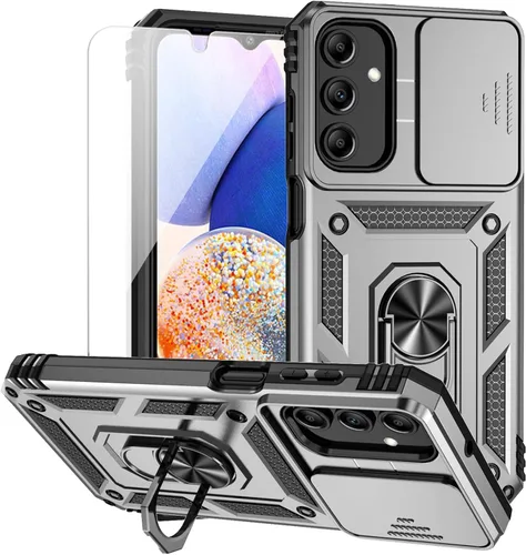 Miniatura 10 de Funda para Samsung Galaxy A15 5G con cubierta para lente de cámara, protector de pantalla HD, doble capa de grado militar, probada contra caídas