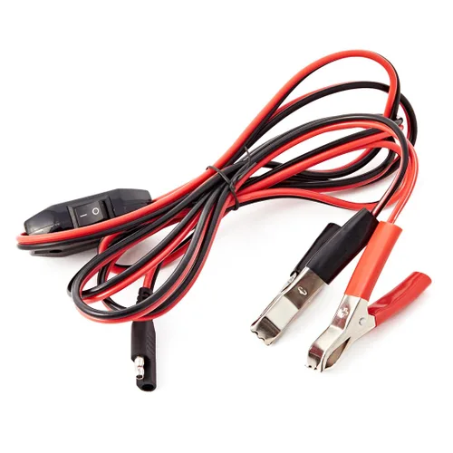 Miniatura 7 de Arnés de cables con abrazaderas SAE a pinzas de cocodrilo interruptor de encendido y apagado Cable de extensión de desconexión rápida