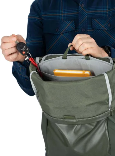 Miniatura 12 de Osprey Mochila para portátil Transporter con tapa enrollable, color azul Venturi Venturi Azul