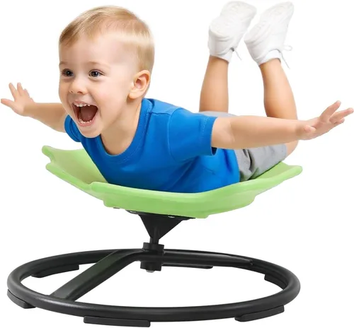 Miniatura 16 de Silla giratoria sensorial para niños con autismo y TDAH, silla giratoria para uso en interiores y exteriores, juguetes para sentarse y girar, sillas