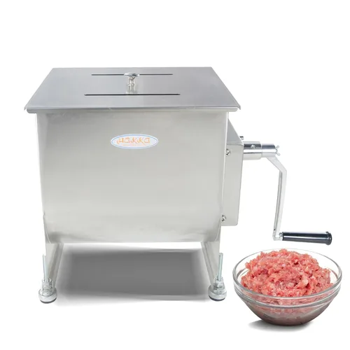 Miniatura 11 de Hakka - Mezclador manual de carne de 15 libras/7.5 L, tanque fijo de acero inoxidable de 10 L, sin caja de engranajes, mezclador de carne