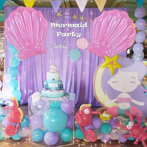 Miniatura 2 de Seashell - Flotador inflable para piscina, paquete de 2 unidades, divertido flotador de conchas marinas para niños, juguetes de piscina o playa