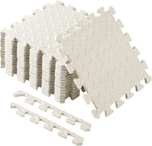 Miniatura 11 de Shihanee 16 piezas de baldosas de espuma para suelo de bebé de 11.81 x 11.81 pulgadas, alfombrillas de espuma para suelo, alfombrillas de juego a