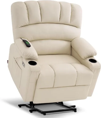 Miniatura 25 de MCombo Silla reclinable de elevación eléctrica extragrande para ancianos, silla elevadora con calor y masaje, reclinable para personas grandes