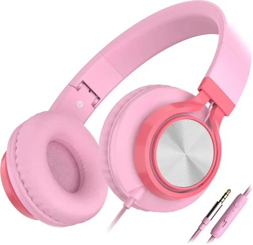 Miniatura 9 de Auriculares Ailihen C8, ligeros y plegables con micrófono para iPhone, iPad, iPod, teléfonos inteligentes Android, computadoras, laptop, Mac, Negro