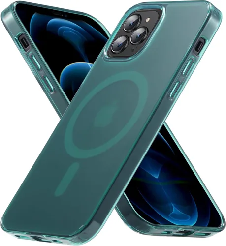 Miniatura 10 de Funda magnética fuerte para iPhone 12 Pro Max [Protección de grado militar de 10 pies] Compatible con MagSafe, funda protectora a prueba de golpes