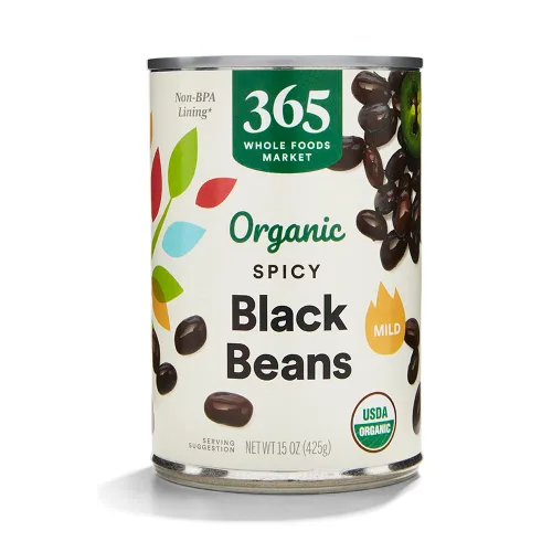 365 by Whole Foods Market, Frijoles negros picantes orgánicos, 15 onzas