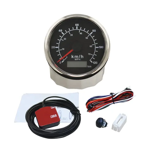 Miniatura 3 de ELING Velocímetro GPS odómetro 120KM/H 70MPH kilometraje ajustable alarma de sobrevelocidad para barco, coche, camión, motocicleta, 3.346 in Negro