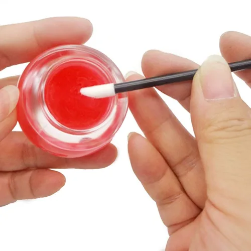 Miniatura 2 de 200 unids/set cepillos de labios desechables maquillaje cepillo lápiz labial brillo varitas aplicador herramienta maquillaje belleza herramientas