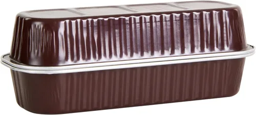 Miniatura 21 de Restaurantware - Mini moldes para pasteles de 6.8 onzas, 6.5 x 2.6 x 1.2 pulgadas, 100 tazas redondas para hornear, desechables, con tapas de Café