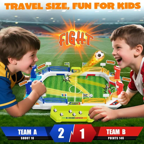 Miniatura 3 de Mini juego de mesa de fútbol para niños, regalos de fútbol de cumpleaños y Navidad para niños de 3, 4, 5, 6, 7, 8-12 años, juguetes de mesa