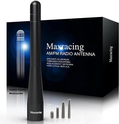 Miniatura 49 de MAXRACING - Antena corta para camión compatible con Z3 y Z4 1996-2016, segura para autolavado, antena de repuesto de aluminio