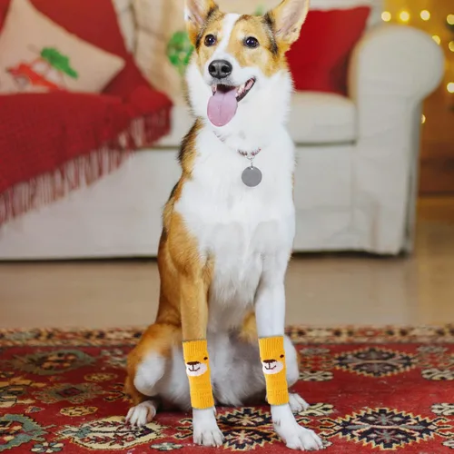 Miniatura 5 de Fundas elásticas de punto cálido, manga de codo para perro, protector de codo de mascota para perros y gatos pequeños, medianos