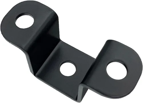 Miniatura 6 de 6 abrazaderas de tubo cuadrado de 1 x 1 pulgada, soporte de metal en forma de U de 1 pulgada, soporte de abrazadera de acero en U para montaje, negro
