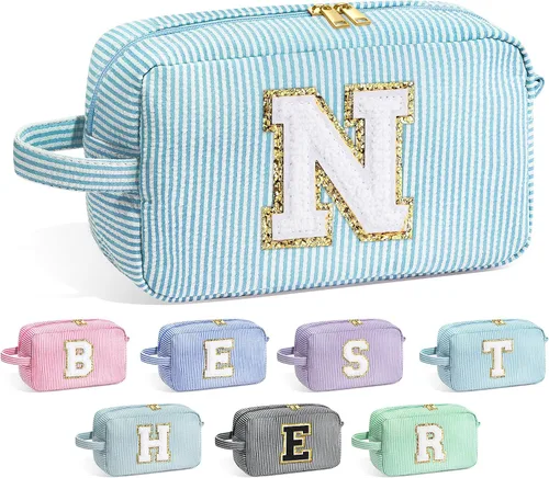 Miniatura 74 de Bolsa de Maquillaje con Inicial YOOLIFE - Regalos de Cumpleaños para Mujeres, Niñas, Mamá, Hija, Amigas, Hermana, Maestra, Regalos de Propuesta