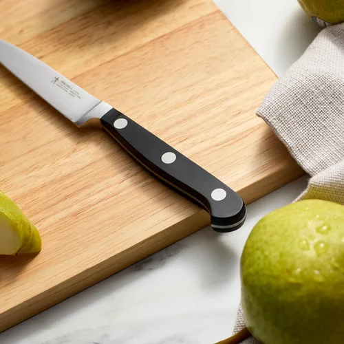 Miniatura 5 de HENCKELS Classic Razor-Sharp - Juego de cuchillos de 2 piezas, cuchillo Santoku de 5 pulgadas, cuchillo de pelar, diseño alemán informado por más
