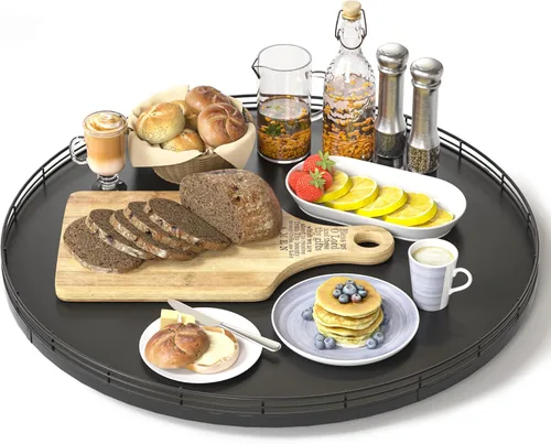 Miniatura 16 de Bandeja de baño de madera de roble de 12 pulgadas para mostrador, bandeja de tocador para perfume, loción, velas, maquillaje, joyería, fregadero