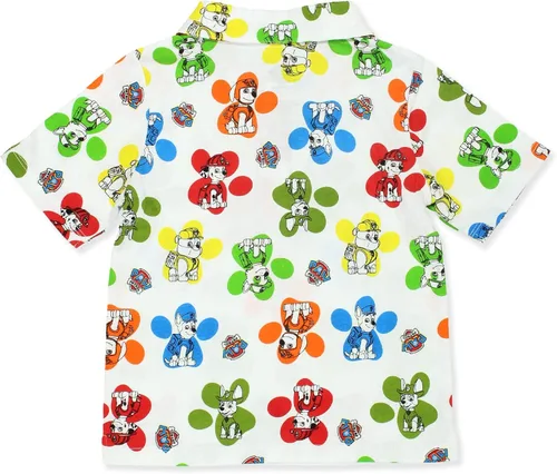 Miniatura 3 de Camiseta polo de manga corta con cuello y estampado de pata de la Patrulla Canina
