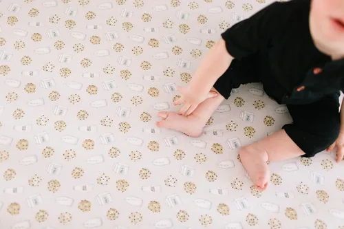 Miniatura 4 de Copper Pearl Sábanas de punto prémium para cuna de bebé para niños y niñas, transpirables y suaves, sábanas ajustables para colchones de bebé Chip