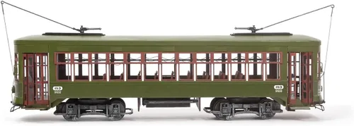 Miniatura 3 de OcCre New Orleans Streetcar Modelo Kit - Madera y Metal, Escala 1/24