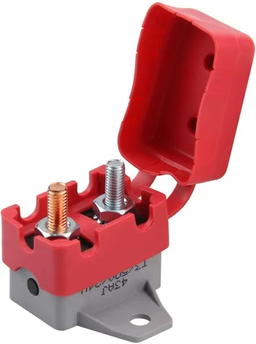 Miniatura 2 de ZOOKOTO Disyuntor de reinicio manual de 12 V/24 V con tapa para barco marino, cargadores de batería, camiones, autobuses, coches eléctricos, motores