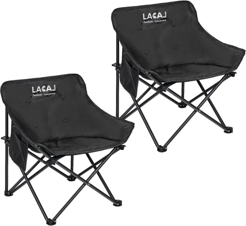 Miniatura 9 de G2 GO2GETHER Silla de camping portátil, silla plegable al aire libre, silla de mochilero de tela Oxford con marco de aluminio, soporte de 264
