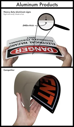 Miniatura 4 de SmartSign - K-2565-L-HI-08x24-OM Cartel "Delineador Reflectante" 08" x 24" Aluminio reflectante de alta intensidad 3M