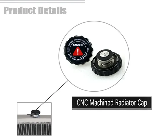 Miniatura 5 de ECMRAD Juego de Radiador de 3 Filas y Ventiladores de Cubierta para Chevy Pontiac GTO Chevelle El Camino 1968 69 70 1971 1972 Todo de Aluminio