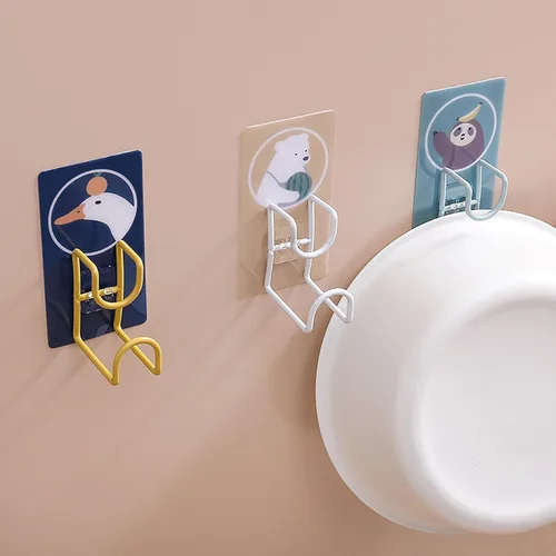 Miniatura 5 de Toallero, ganchos de pared, organizador de baño, toalleros para baño, bonitos ganchos montados en la pared, gancho giratorio de 360°, almacenamiento