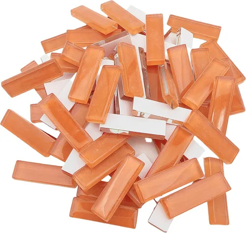 Tiras de mosaico de vitrales para manualidades, 7.05 oz (0.44 libras) Piezas de mosaico transparente para manualidades, azulejos de mosaico,