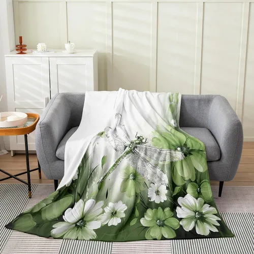 Miniatura 21 de Erosebridal Manta de abeja de 40 x 50 pulgadas, manta de sherpa cálida con estampado de animales 3D para sofá de cama, manta de microfibra suave