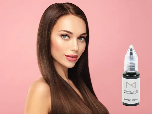 Miniatura 7 de M - Tinta de pigmento líquido de siete colores 7Ink para cejas - Kit de suministros de maquillaje permanente para microblading - Uso en máquina