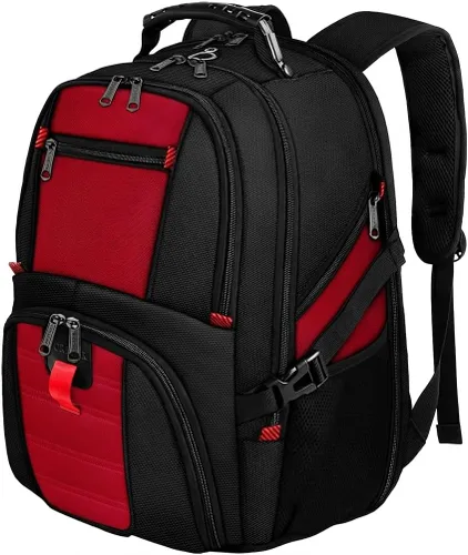 YOREPEK - Mochila de viaje extra grande de 13.2 galones para laptop, resistente al agua, aprobada por aerolíneas, puerto de carga USB, para laptops