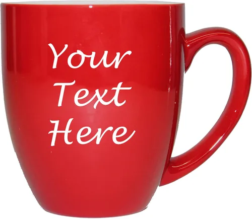 Miniatura 8 de My Personal Memories Taza de café con leche grabada personalizada y taza de té personalizada con su texto (negro)