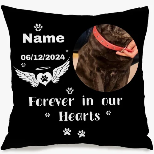 Miniatura 6 de One Photo Personalized Throw Pillow Case Where Your uploaded Image and Text Form a Unique Home décor Piece That Provides Warm Emotional Value and